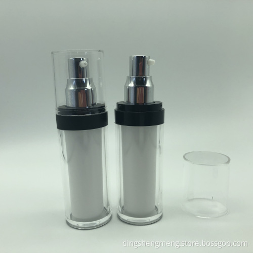 low moq Freshener bottle plastic acrylic cream bottle makeup packaging